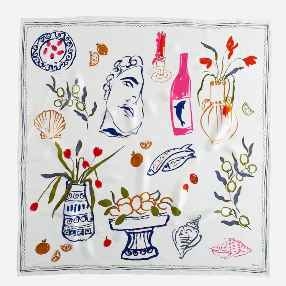 Madewell x Lisa Says Gah silk scarf